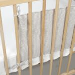 Protector de Cuna (Chichonera) 120x60 cm Little Bloom Vichy Gris - Imagen 4