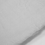 Sábana Bajera Ajustable para minicuna y Colecho Little Bloom Vichy Gris - Imagen 2