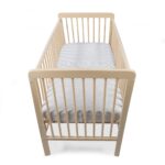 Sábana Bajera Ajustable para Cuna Little Bloom Vichy Gris (120x60 cm) - Imagen 3