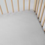 Sábana Bajera Ajustable para Cuna Little Bloom Vichy Gris (120x60 cm) - Imagen 5