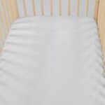 Sábana Bajera Ajustable para Cuna Little Bloom Vichy Gris (120x60 cm) - Imagen 6
