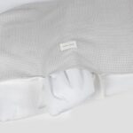 Edredón con sábana bajera y Almohada Little Bloom Vichy Gris para minicuna - Imagen 2