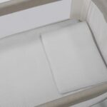 Edredón con sábana bajera y Almohada Little Bloom Vichy Gris para minicuna - Imagen 3