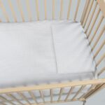 Edredón con sábana bajera y Almohada Little Bloom Vichy Gris para cuna - Imagen 4