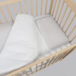 Edredón con sábana bajera y Almohada Little Bloom Vichy Gris para cuna - Imagen 6
