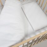 Edredón con sábana bajera y Almohada Little Bloom Vichy Gris para cuna - Imagen 8