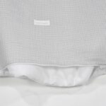 Edredón con sábana bajera y Almohada Little Bloom Vichy Gris para cuna - Imagen 9