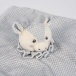 Doudou Mantita de Apego Vaquita Little Bloom Gris - Imagen 4