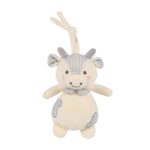 Peluche Musical de Vaquita Little Bloom Gris para Bebé