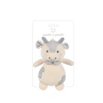 Peluche Musical de Vaquita Little Bloom Gris para Bebé - Imagen 7