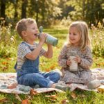 Botella Térmica con Pajita Playground Green 340ml - Imagen 2