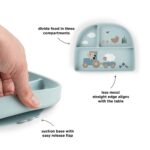 Plato con tres compartimentos Tiny Farm Azul - Imagen 4