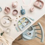 Plato con tres compartimentos Tiny Farm Azul - Imagen 3