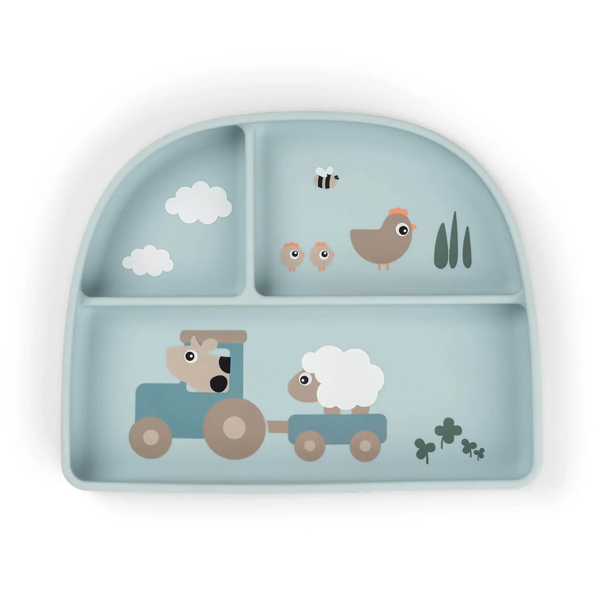 imgi_270_1769612 Plato con tres compartimentos Tiny Farm Azul - Imagen 1