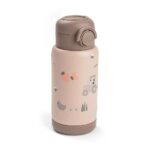 Botella Térmica con Pajita Tiny Farm Rosa 340ml