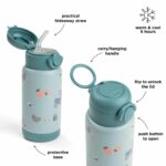 Botella Térmica con Pajita Tiny Farm Azul 340ml - Imagen 10