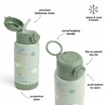 Botella Térmica con Pajita Playground Green 340ml - Imagen 8