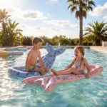 Colchoneta Hinchable Cola de Ballena Little Dutch - Imagen 6