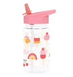 Botella Infantil de Tritán con Pajita Helados - A Little Lovely Company