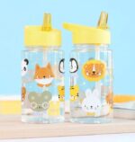 Botella Infantil de Tritán con Pajita Animales - A Little Lovely Company - Imagen 2