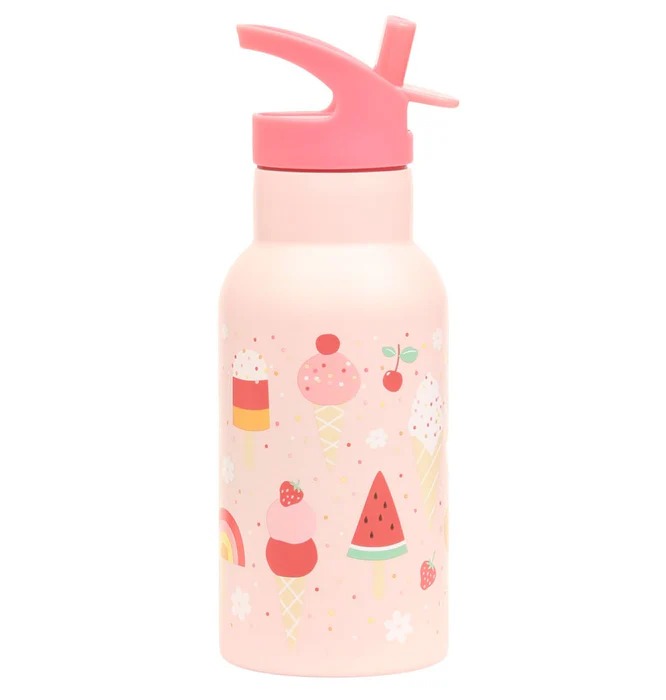 imgi_120_dbssic70-lr-1-stainless-steel-drink-bottle-ice-cream Botella Infantil de Acero Inoxidable Helados - A Little Lovely Company - Imagen 1