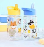 Botella Infantil de Tritán con Pajita Animales - A Little Lovely Company - Imagen 4