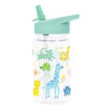 Botella Infantil de Tritán con Pajita Jungla - A Little Lovely Company