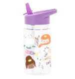 Botella Infantil de Tritán con Pajita Princesas - A Little Lovely Company