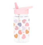 Botella Infantil de Tritán con Pajita Corazones - A Little Lovely Company