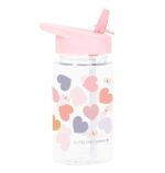 Botella Infantil de Tritán con Pajita Corazones - A Little Lovely Company - Imagen 5