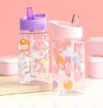 Botella Infantil de Tritán con Pajita Corazones - A Little Lovely Company - Imagen 4