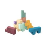 Primer Puzzle de Bloques Blandos Soft Animal Blocks de Miniland - Imagen 4