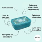 Caja de Almuerzo de Silicona Elefante de Sassi - Imagen 5