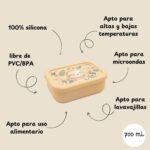 Caja de Almuerzo de Silicona Perezoso de Sassi - Imagen 6