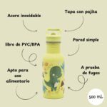 Botella de Acero Inoxidable Dinosaurio Sassi - Imagen 6