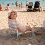 Silla de playa plegable infantil Rayas multicolor - Imagen 8