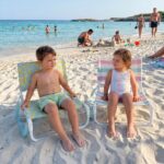 Silla de playa plegable infantil Rayas multicolor - Imagen 13