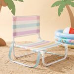 Silla de playa plegable infantil Rayas multicolor