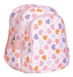 Mochila infantil  con bolsillo térmico corazones - A Little Lovely Company