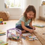 Neceser infantil rectangular con glitter Estrellas - Imagen 3