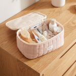 Neceser de Algodón Vanity Beige Liso