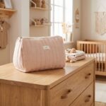 Neceser de Algodón Beige Liso - Imagen 2