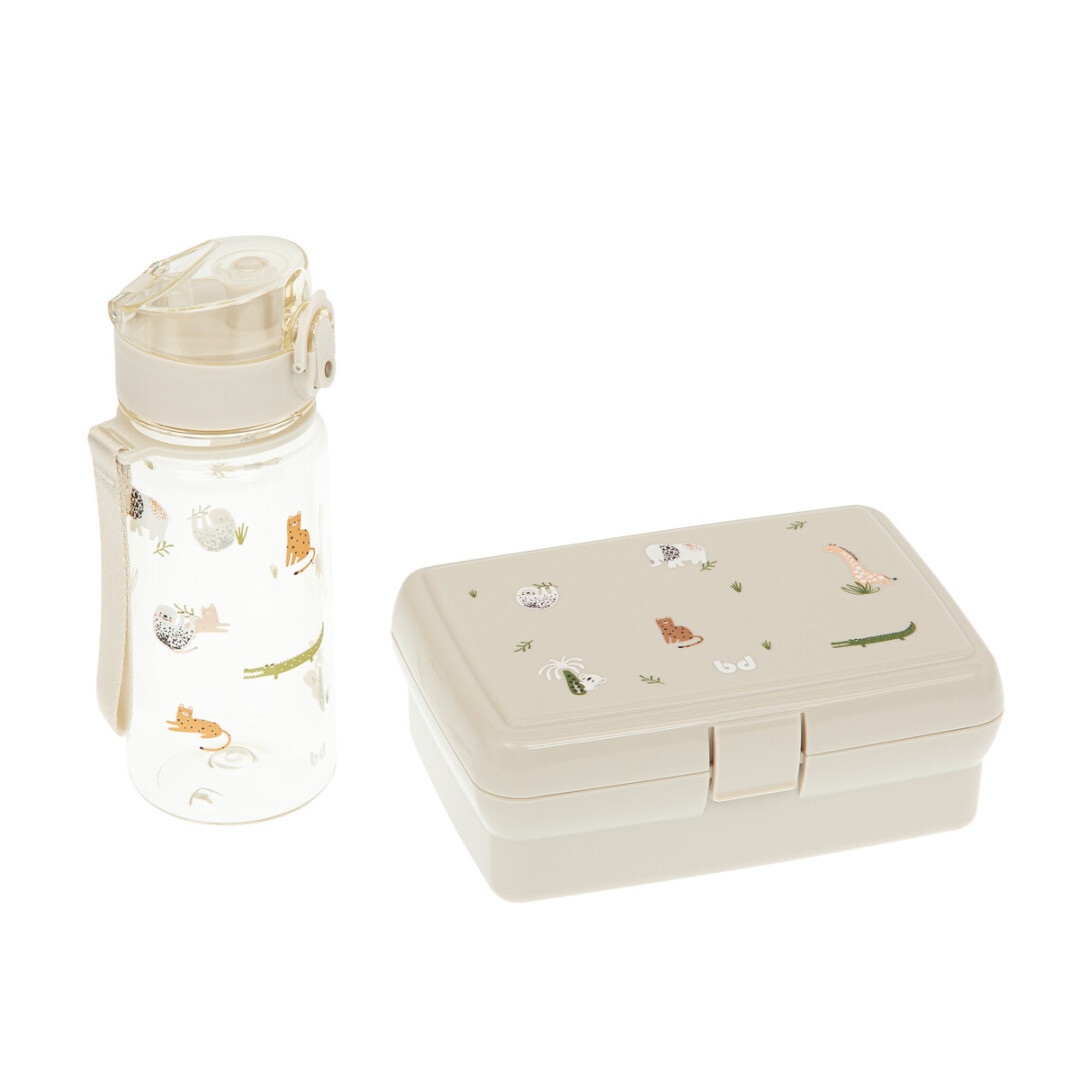 54FU00003259 Pack botella + fiambera para alimentos Animalia - Bimbidreams - Imagen 1