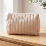 Neceser de Algodón Beige Liso