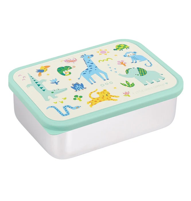 imgi_112_LBSSJU56-LR-2-Stainless-steel-lunch-box-Jungle Fiambrera para alimentos acero jungla - A little Lovely Company - Imagen 1