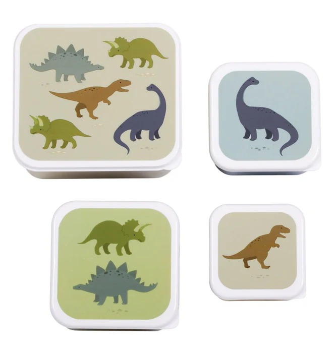imgi_115_sbsedi38-lr-1-lunch-_-snack-box-set-dinosaurs Set de 4 cajitas para alimentos Dinosaurios - A little Lovely Company - Imagen 1
