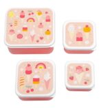 Set de 4 cajitas para alimentos Helados - A little Lovely Company