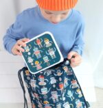 Set de 4 cajitas para alimentos Robots - A little Lovely Company - Imagen 3