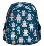 Mochila infantil  con bolsillo térmico robots - A Little Lovely Company - Imagen 8