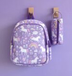 Mochila infantil  con bolsillo térmico unicornios- A Little Lovely Company - Imagen 2
